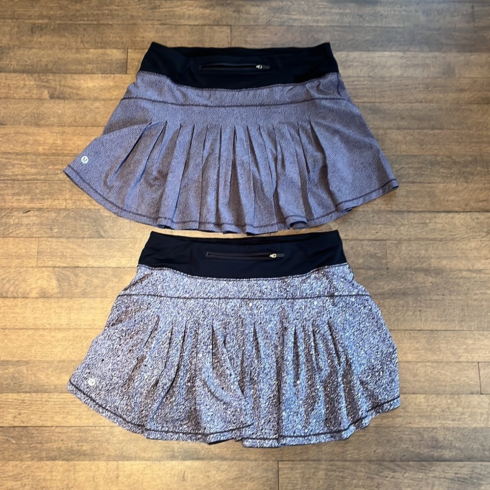 ✨HP✨ 2 pairs! Perfect condition LULULEMON Circuit Breaker skorts. 6, tall. OBO!